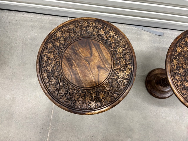 Handmade Wooden Carved Coffee Table - photo 4