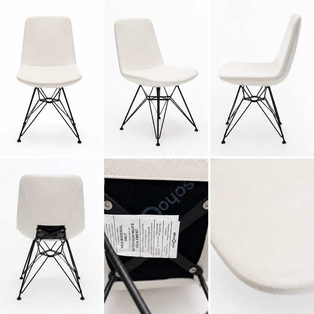 Soho Concept Modern Eiffel-Style Dining Chairs (Set of 4)