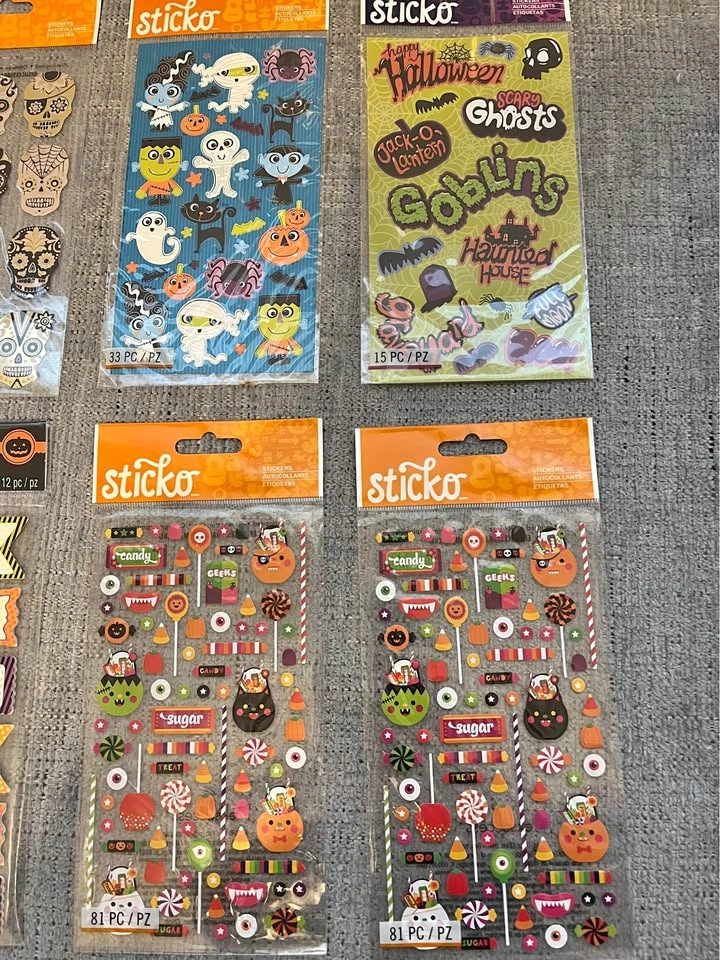 Huge lot of Halloween scrapbooking stickers & embellishments