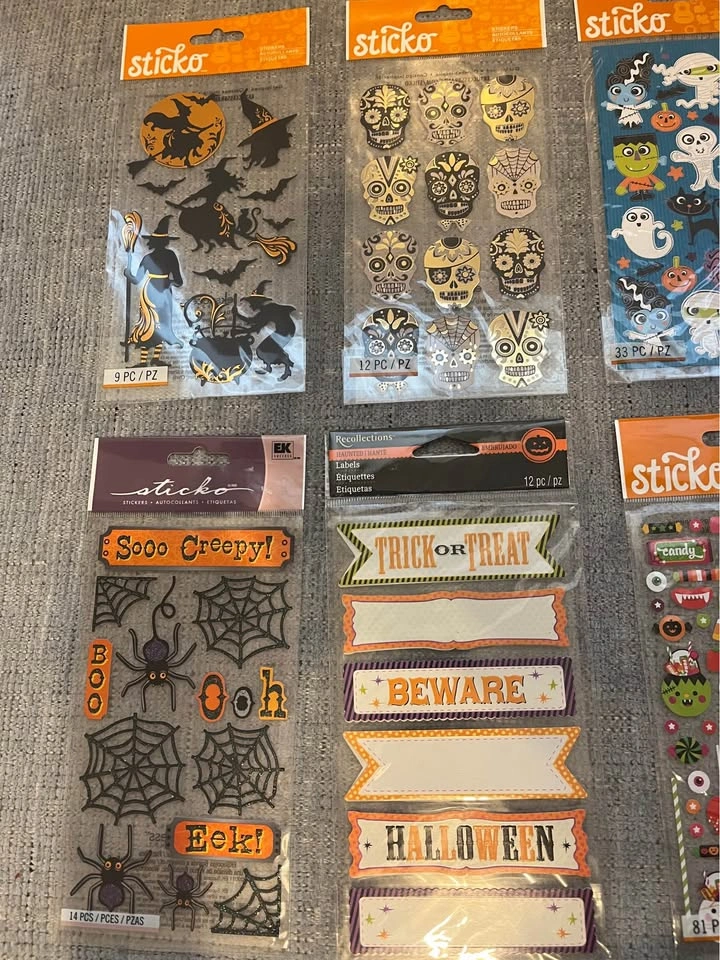 Huge lot of Halloween scrapbooking stickers & embellishments - photo 2