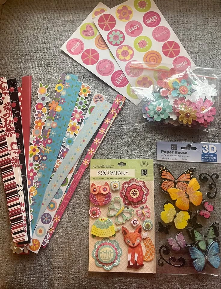 Scrapbooking Stickers & Embellishments - Flowers, Summer Fun - photo 3