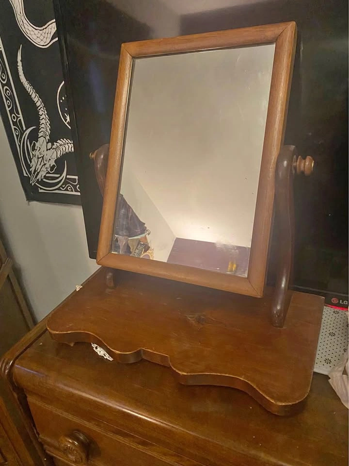 Wooden Vanity Mirror