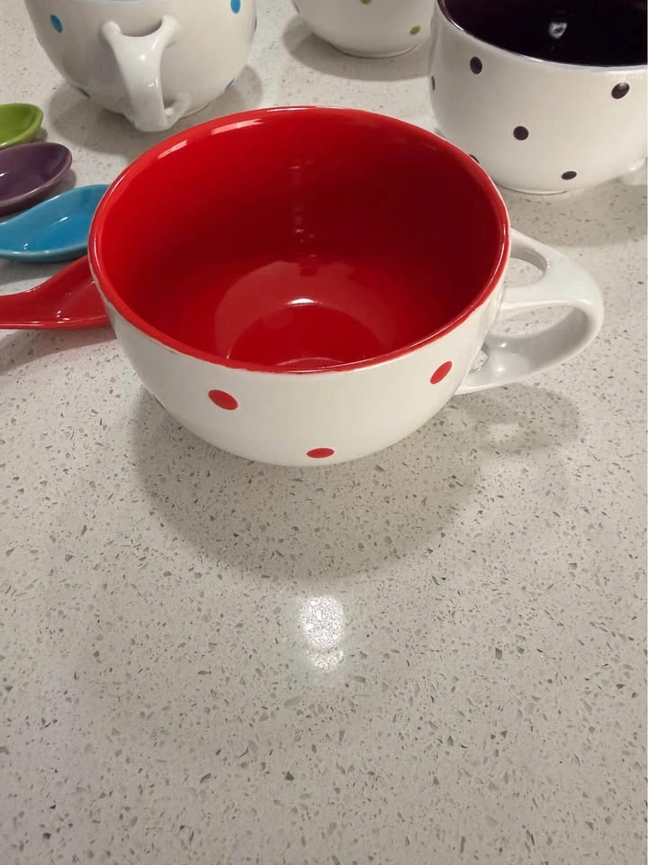 Soup Bowls Set with Matching Spoons - photo 2