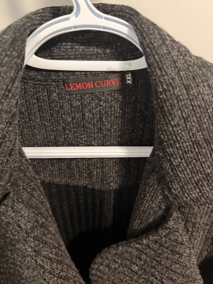 Lemon Curve Knit Cardigan – Size 1X - photo 2