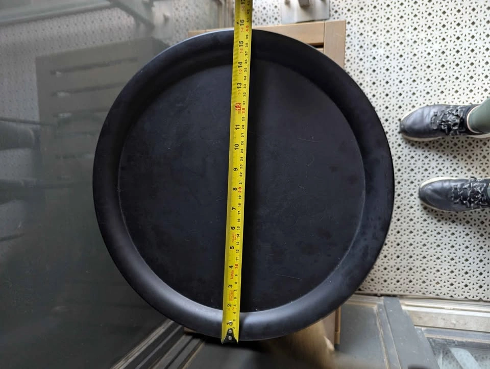 Black Metal Tray Side Table - photo 2