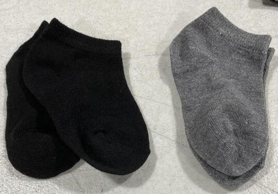 25-Pack Black & Grey Kids' Low Cut Socks - photo 5