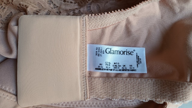 NEW Glamorise 42H Bra Full Figure MagicLift Cotton Wirefree - photo 4