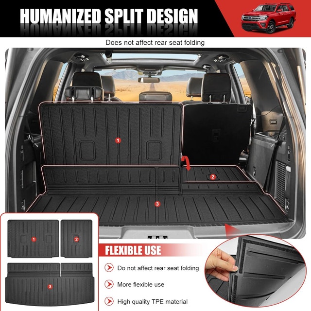 NEW Cargo Mat w Seat Cover 2018-24 Ford Expedition Lincoln Navig - photo 4