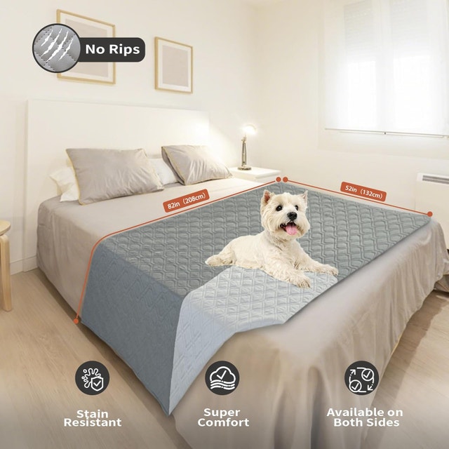 NEW 82x52" Double-Sided Waterproof Pet Dog Bed Cover - photo 2