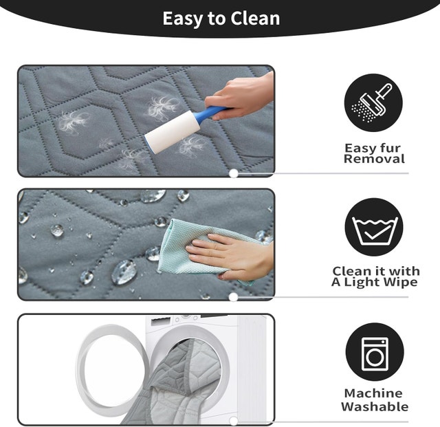 NEW 82x52" Double-Sided Waterproof Pet Dog Bed Cover - photo 5