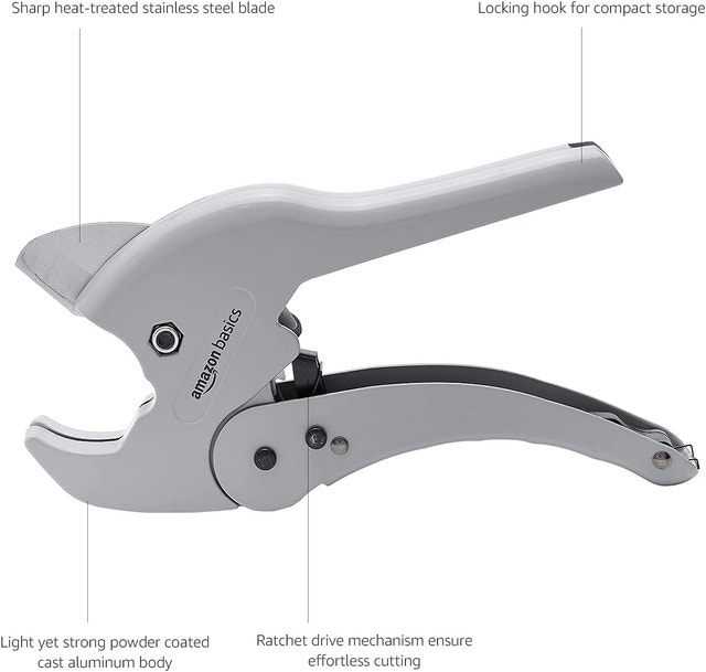 NEW Amazon Basics Ratcheting Pipe Cutter (1/8"-1 5/8") - photo 2