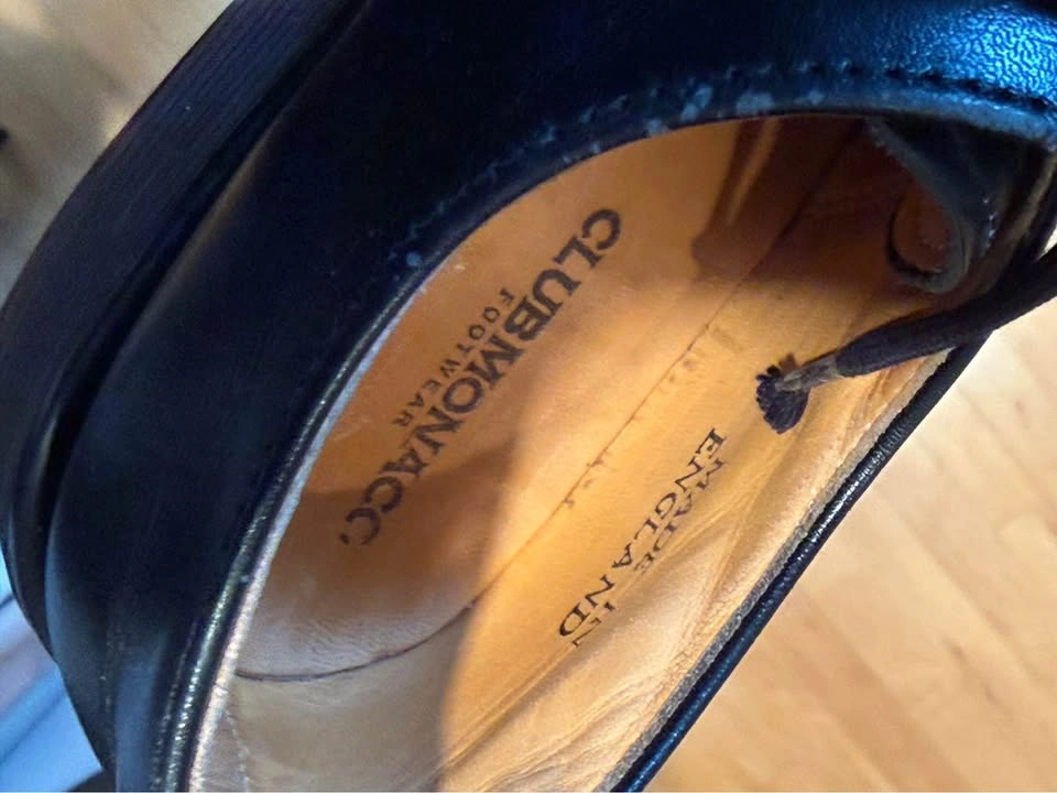 Vintage Club Monaco Black Leather Derbys / Oxfords - photo 4
