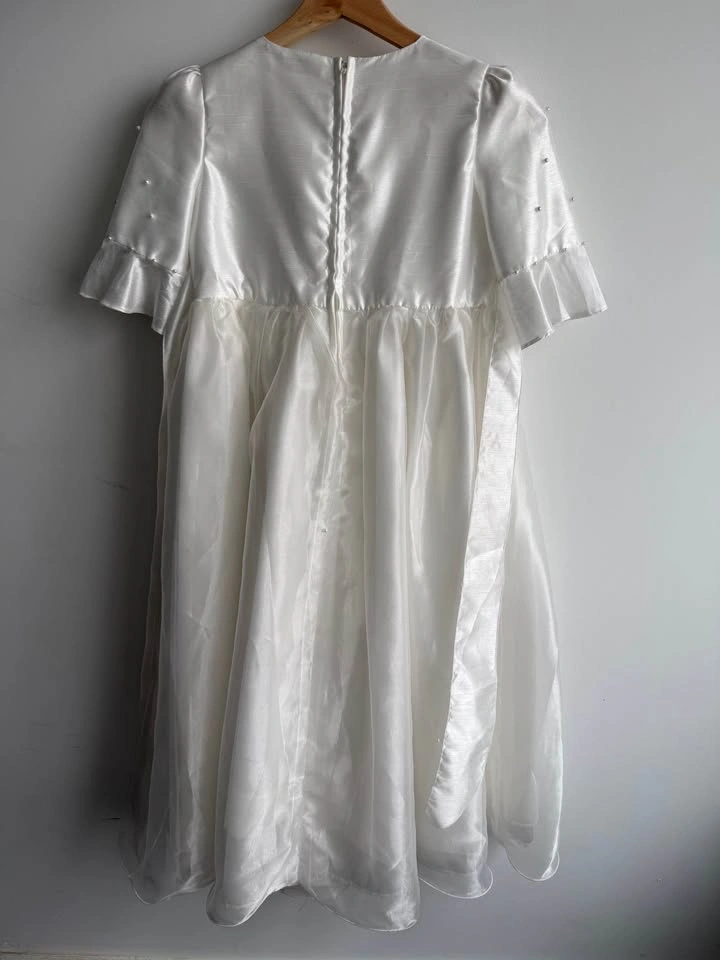 Girl's White Formal Dress (Size 11-12) - photo 3