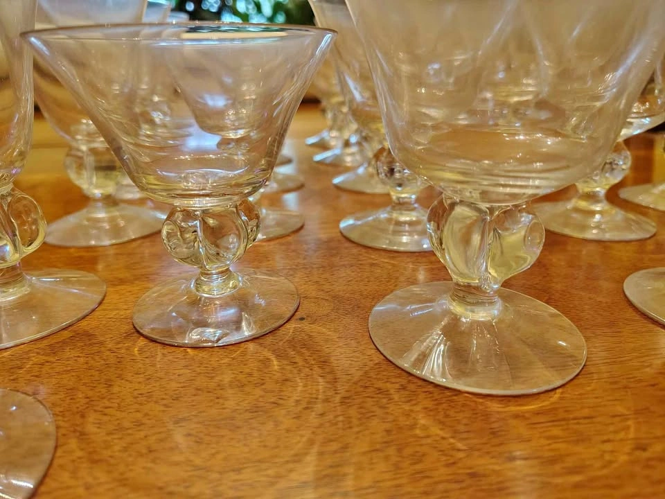 MCM Swedish Gulli Ingrid Crystal Glasses