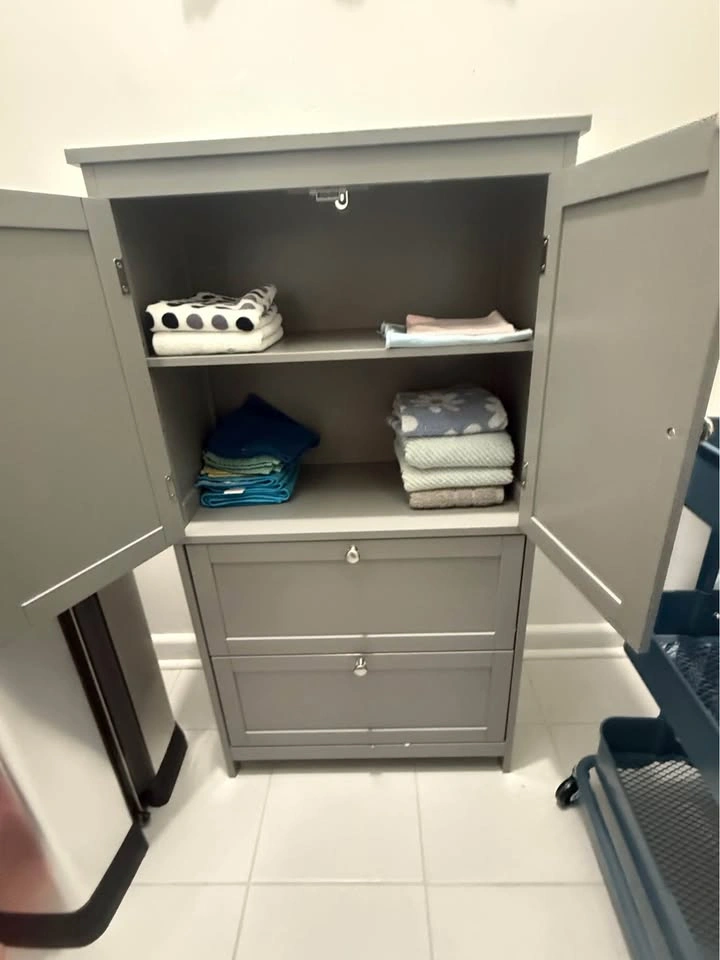 Dove Grey Entryway/Bathroom Storage Cabinet - photo 3