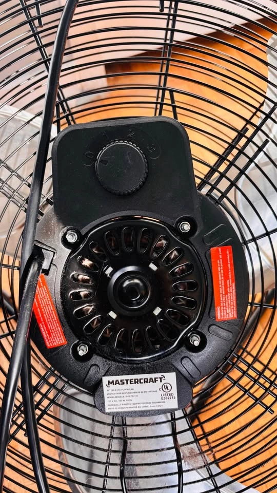 Mastercraft High Velocity 20” Fan – Powerful 3-Speed Cooling | A - photo 2