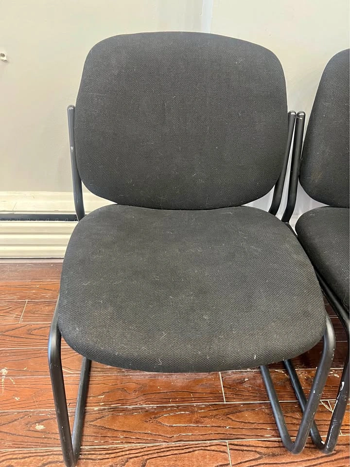 Black Fabric Chairs (Set of 4)