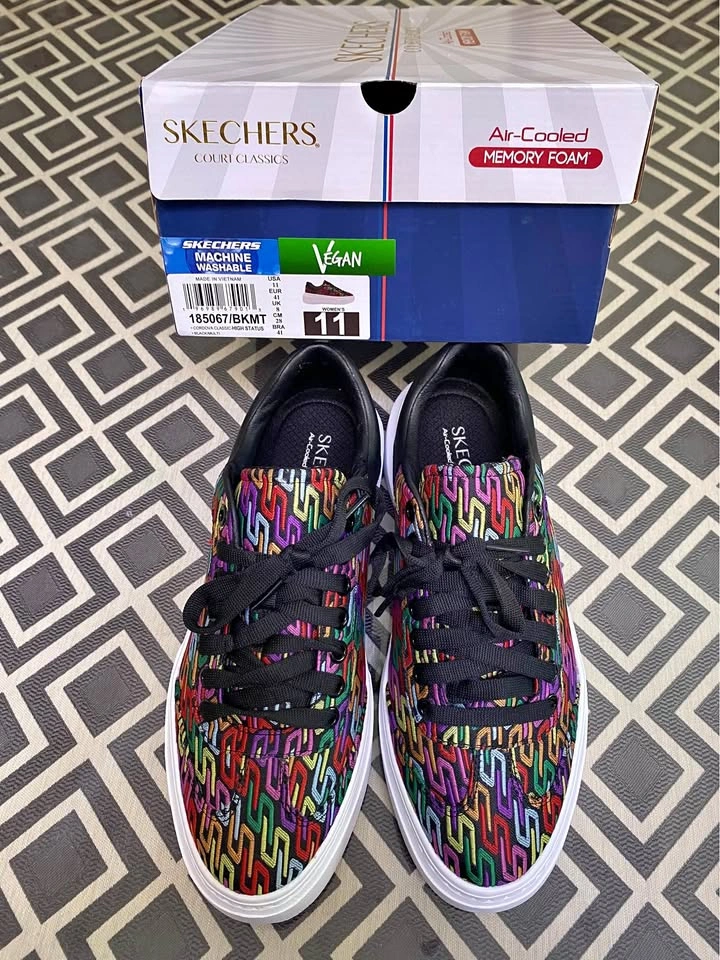 Skechers Cordova Classic High Status 185067 Womens 11 Colorful T