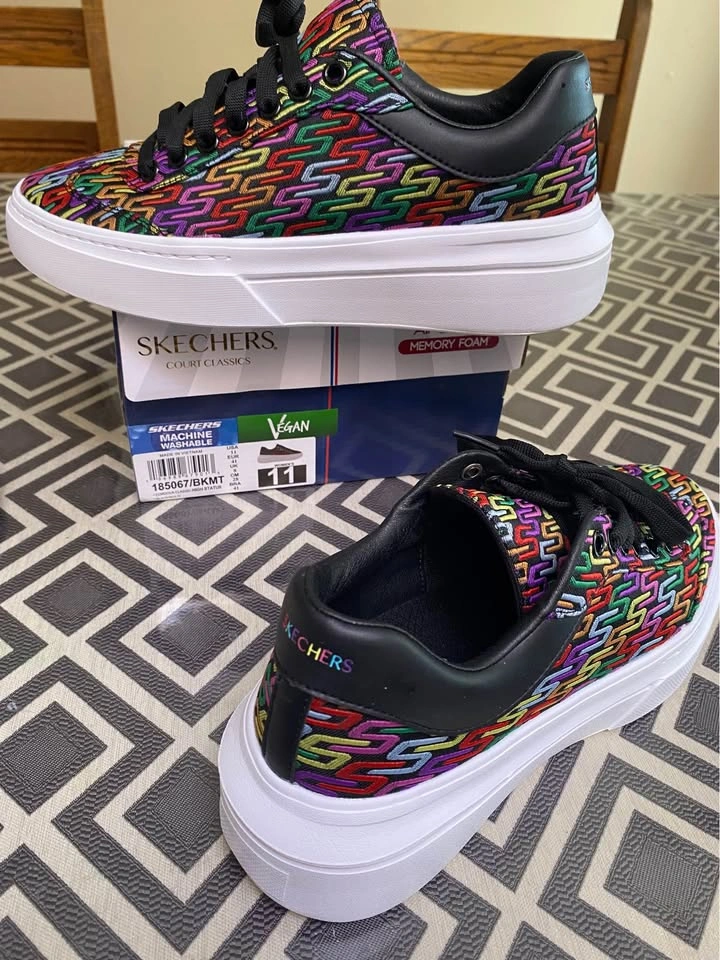 Skechers Cordova Classic High Status 185067 Womens 11 Colorful T - photo 5