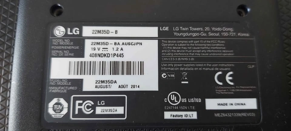 LG 22" Full HD LED Monitor (22M35D) - photo 3
