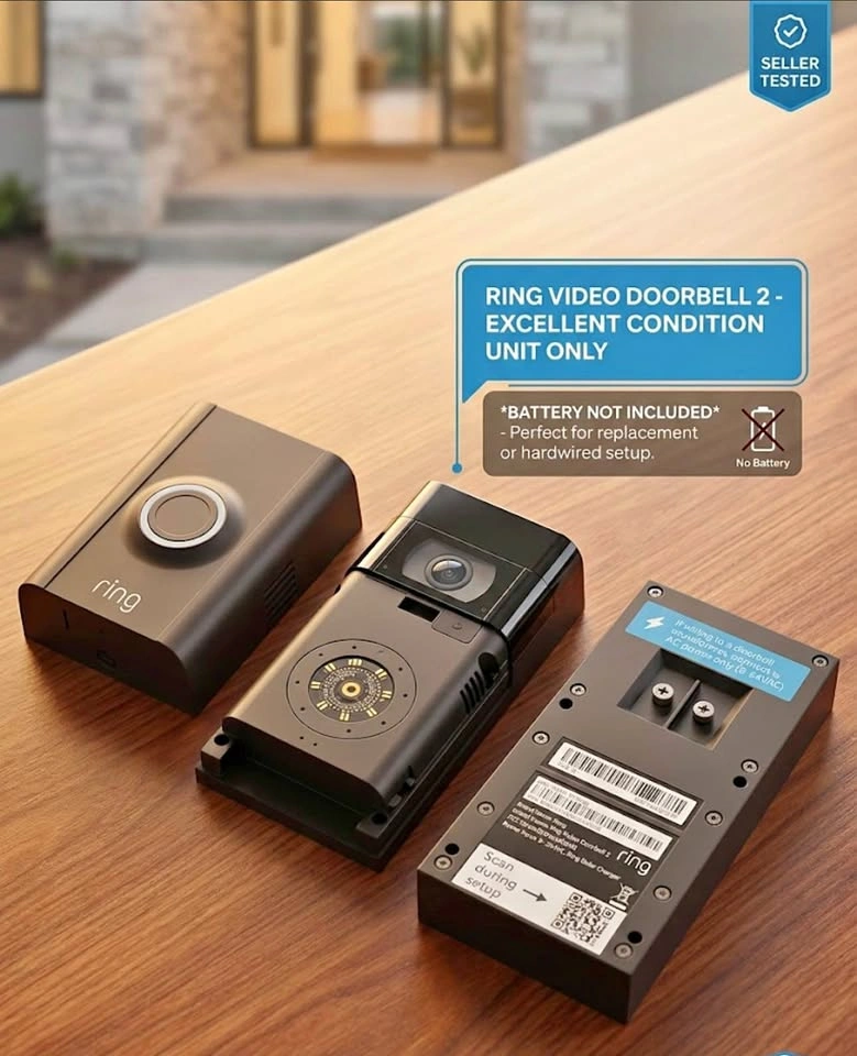 Ring Video Doorbell 2 (Gen 2) - Unit & Mount Only