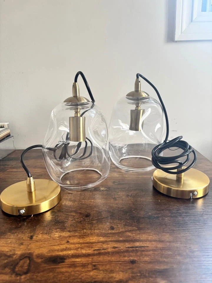 CASAMOTION Modern Glass Pendant Lights (2 Pack) - photo 2