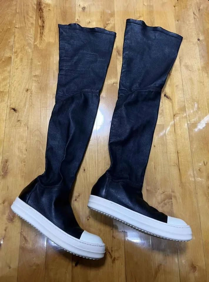 Womens Rick Owens Thigh High Boots - photo 2