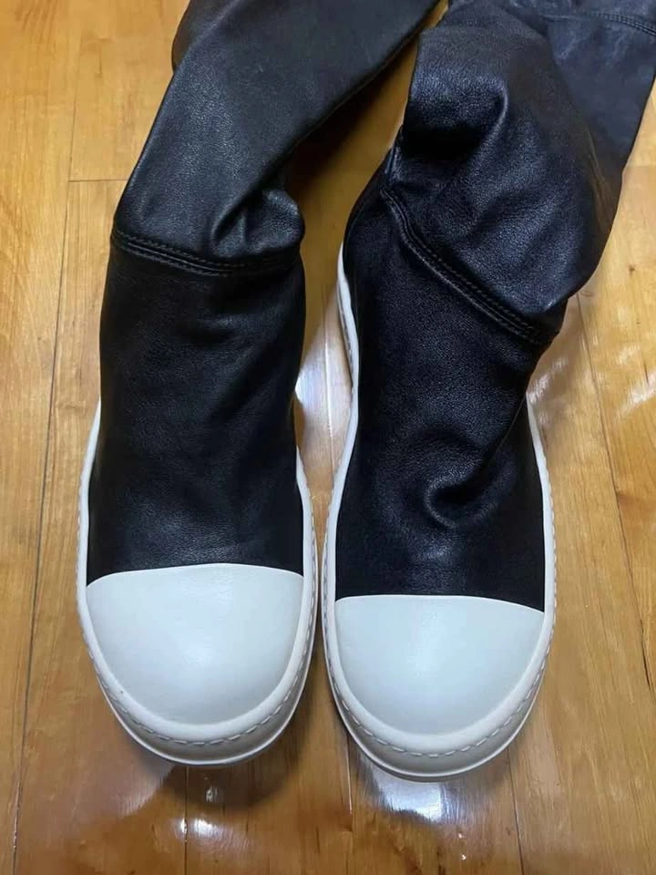 Womens Rick Owens Thigh High Boots - photo 5