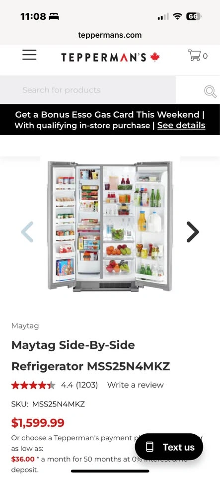 Stainless Steel Maytag® Side-By-Side Refrigerator - photo 3