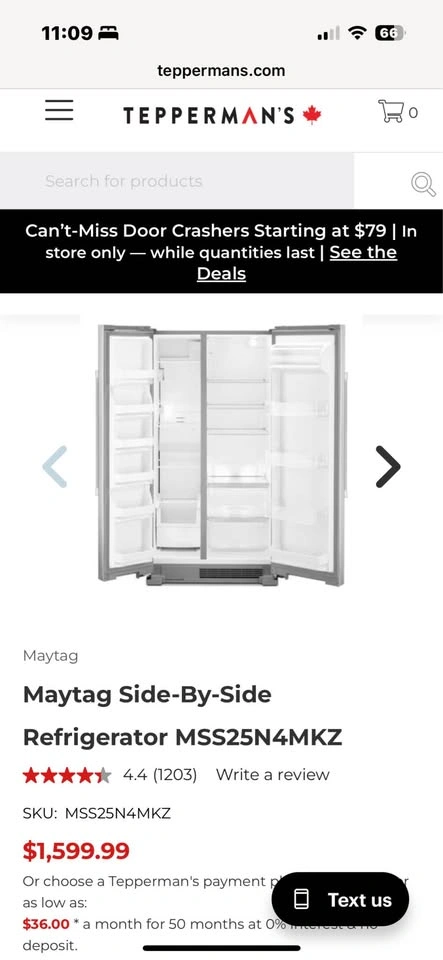 Stainless Steel Maytag® Side-By-Side Refrigerator - photo 4