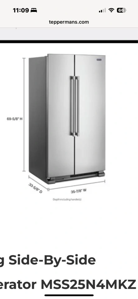 Stainless Steel Maytag® Side-By-Side Refrigerator - photo 5