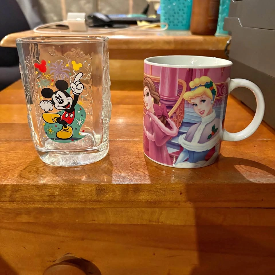Vintage McDonald's Millennium Glass & Princess Mug