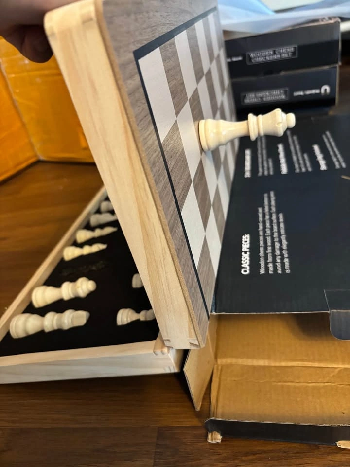 Brand NEW - 15” Magnetic Wooden Chess Set - photo 3