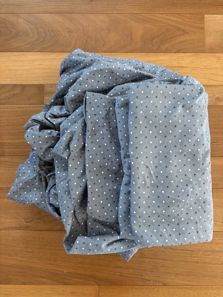 Four Piece Navy Blue Fitted Sheet Set- King - photo 3