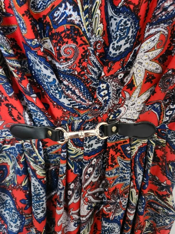 INC Company Paisley Belted Dress S/P - photo 2