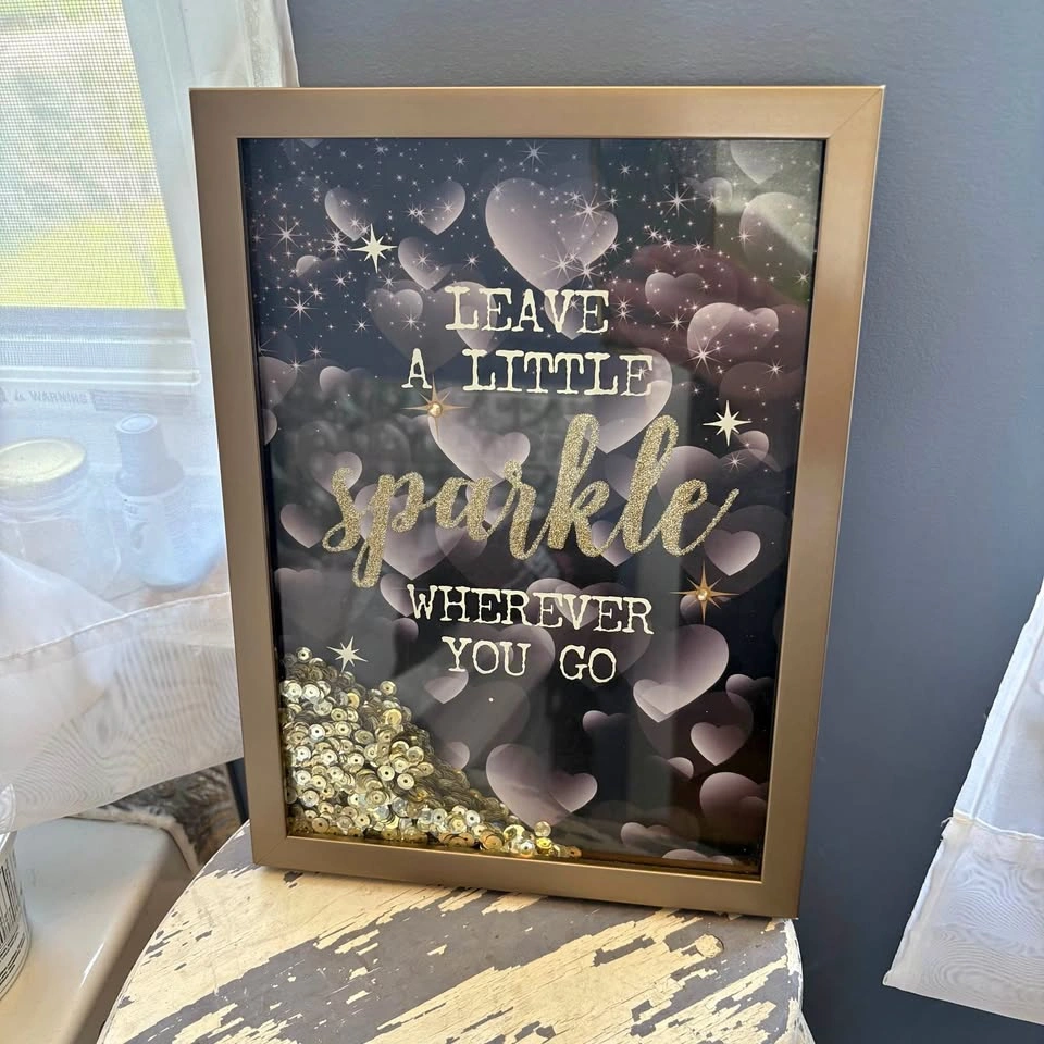 "Leave A Little Sparkle Wherever You Go" Home Decor