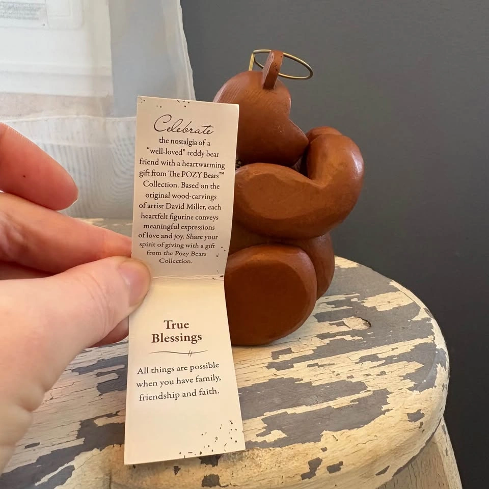 "True Blessings" POZY Bear Collectible Figurine - photo 4