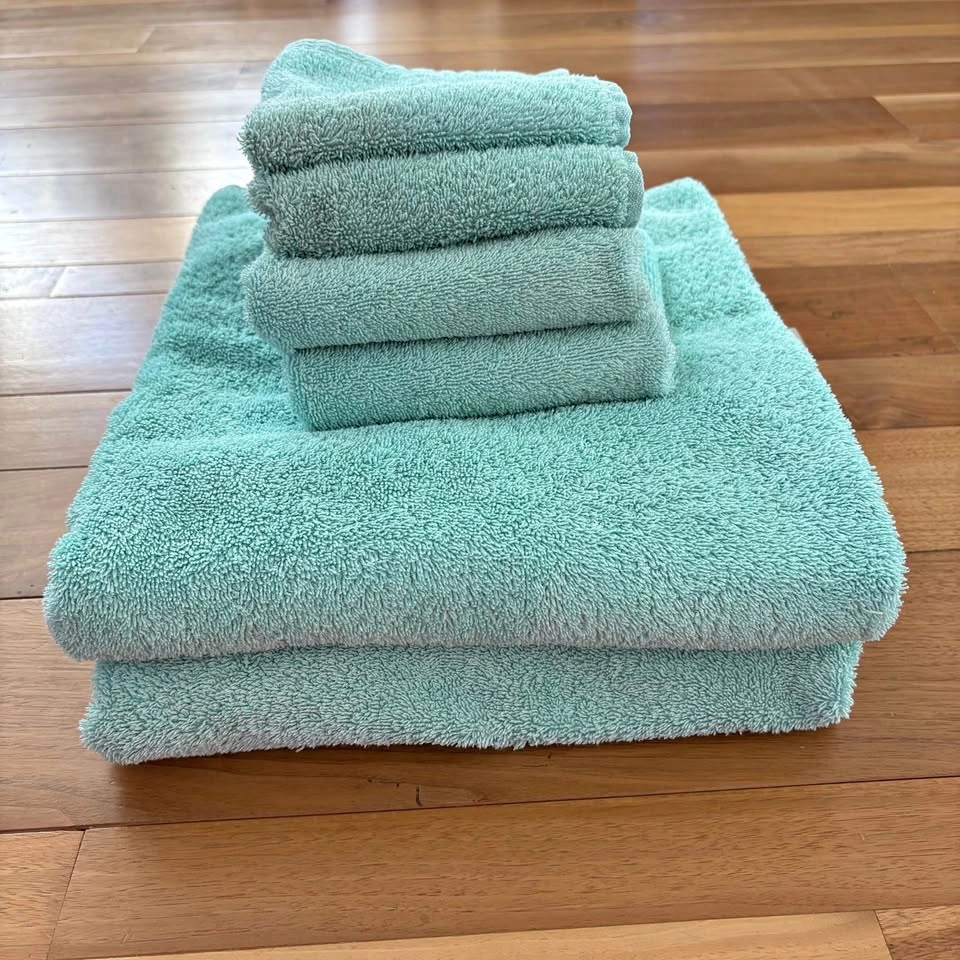 Casa Platino 6pc Towel Set - Tiffany Blue