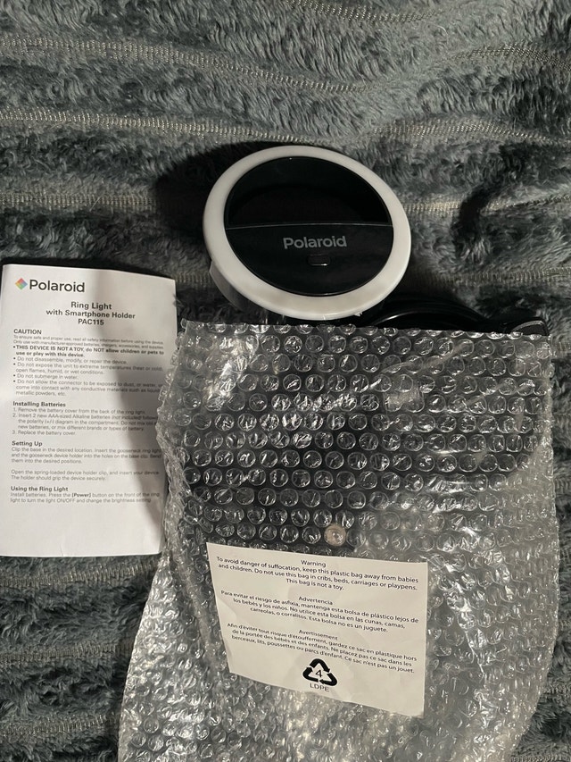 BNIB: Polaroid Ring Light w Phone Holder - photo 2