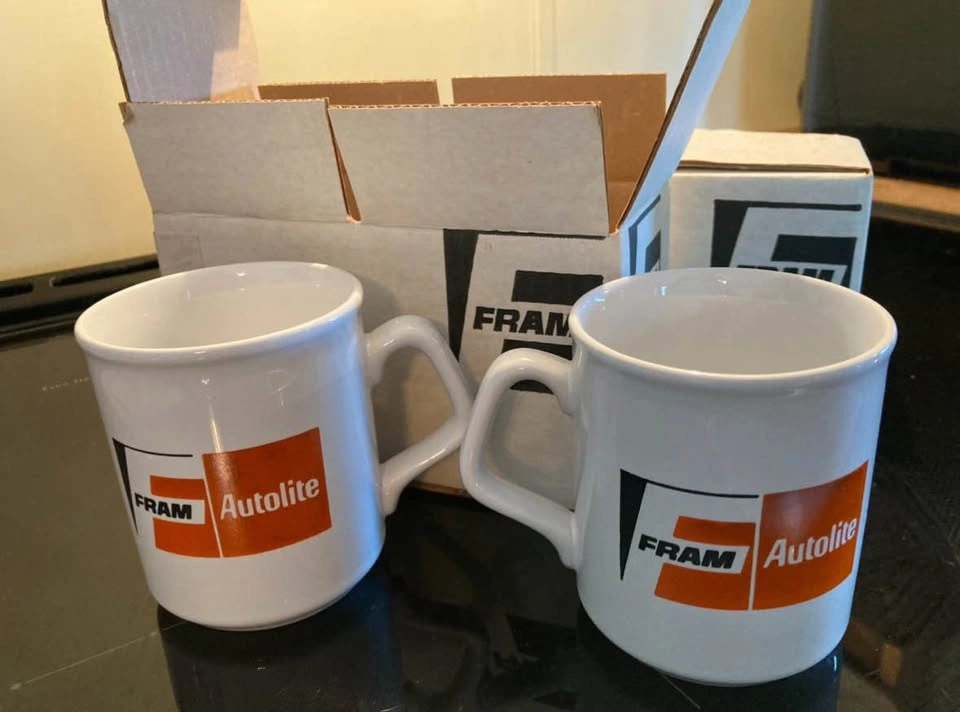 Vintage Set Of Four FRAM Coffee Mugs - photo 2