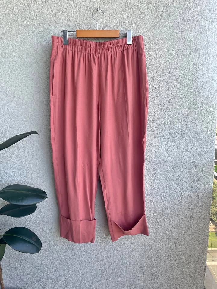 Zara Pull On Viscose Pants XL