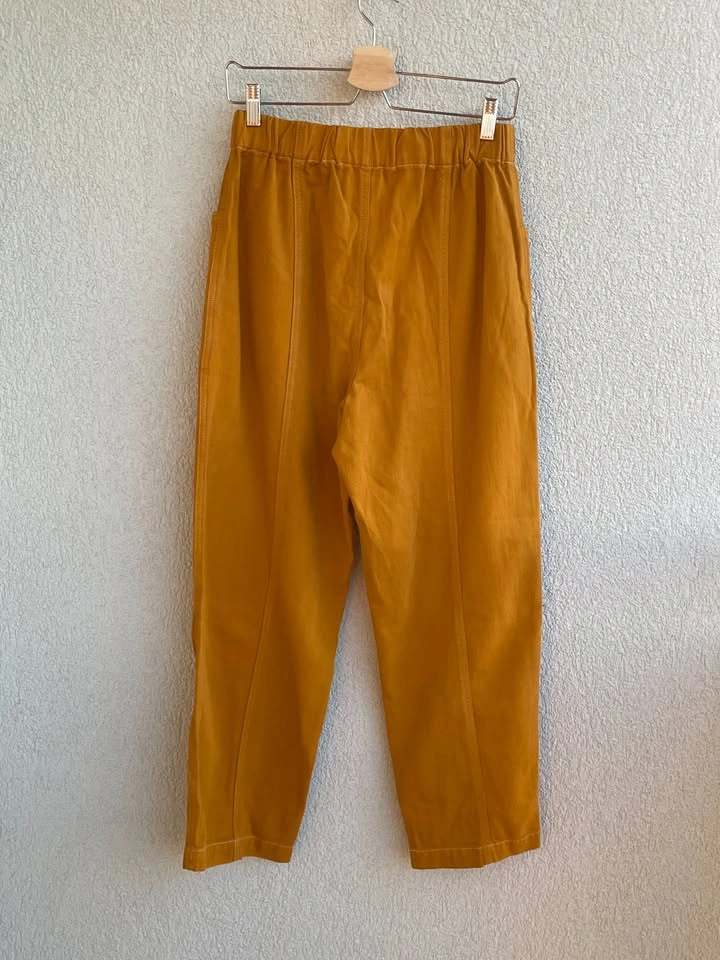 Size M Uniqlo U Mustard Utility Barrel Leg Pants - photo 3