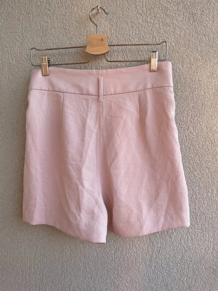 NEW Wilfred Gelas Rose Quartz Pink Paperbag Shorts Size 10 - photo 4