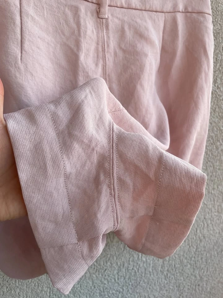 NEW Wilfred Gelas Rose Quartz Pink Paperbag Shorts Size 10 - photo 5