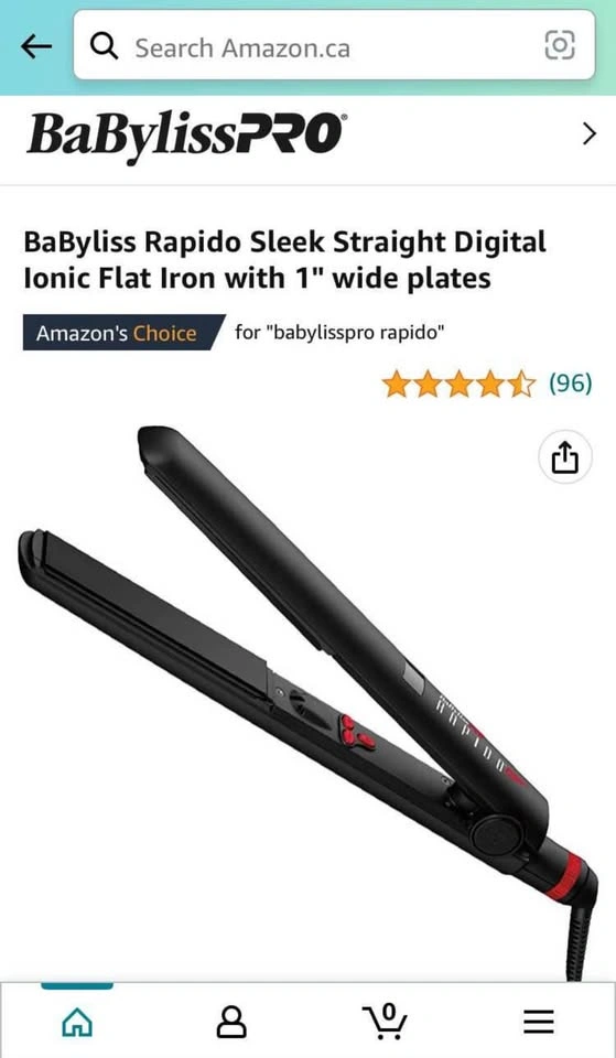 BaBylissPRO Rapido 1" Ionic Hair Straightener - photo 2