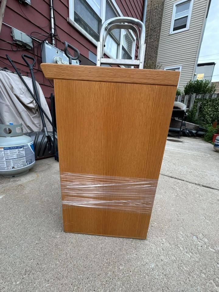 Mission Style Solid Oak 2-Drawer Filing Cabinet - photo 2