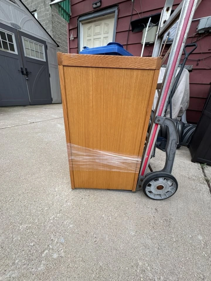 Mission Style Solid Oak 2-Drawer Filing Cabinet - photo 4