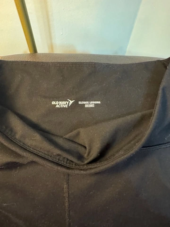 Old Navy Active Elevate Go-Dry Moto Leggings Black - photo 4