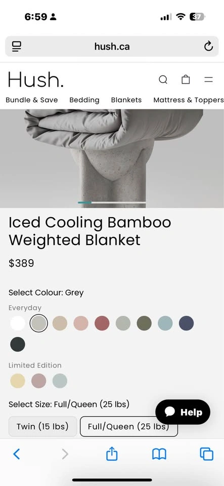 Hush Iced Cooling Blanket 20lb Queen - photo 3