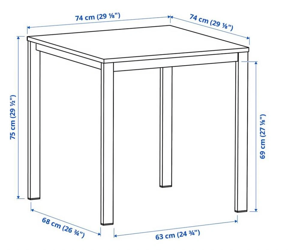 IKEA Dining Table + 2 chairs - photo 4